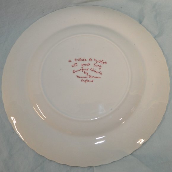 1974 TWO mother & child plates crownford china happy birthday & home (42) - Picture 4 of 10
